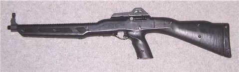 Харрис был вооружён самозарядным карабином Hi-Point 995