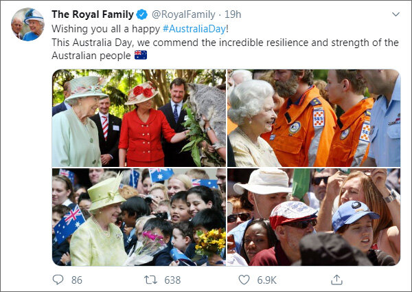 Из твиттера королевской семьи (https://twitter.com/RoyalFamily)