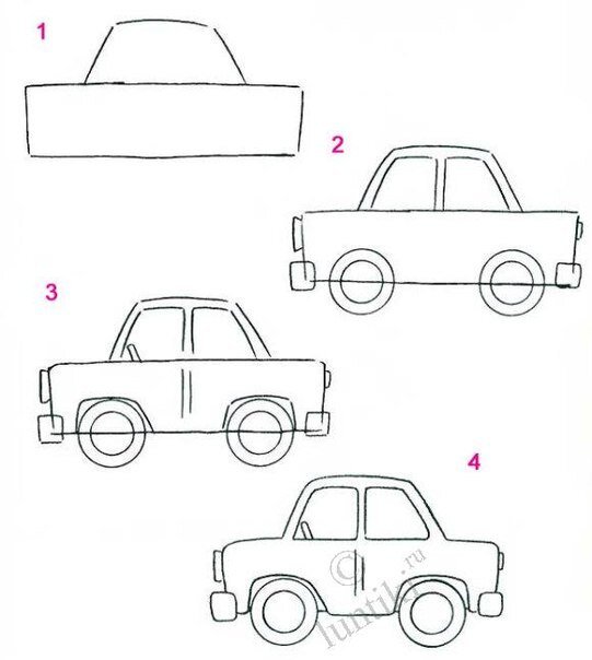 Как Нарисовать Машину Ламборджини для Детей. Рисунки Своими Руками. Уроки Рисования для Начинающих
