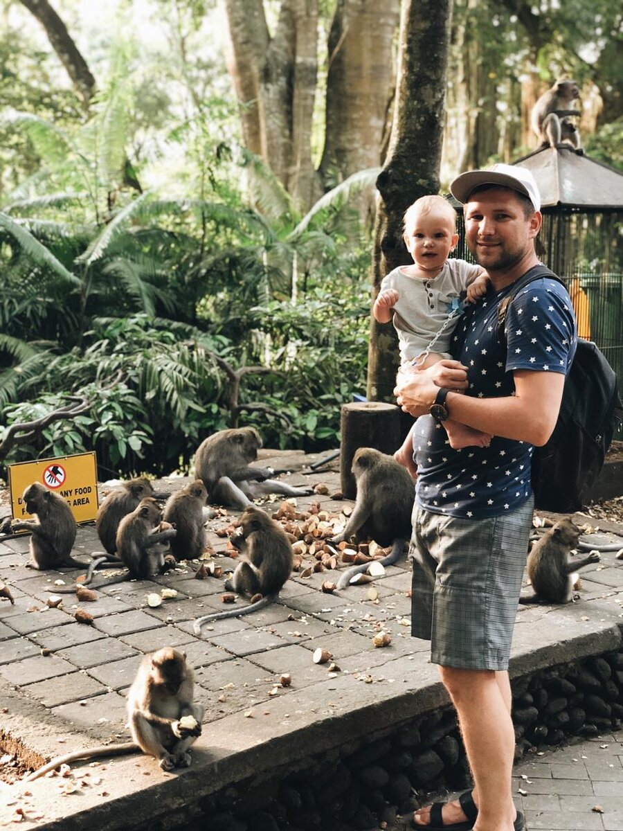 В парке обезьян, Убуд, Бали