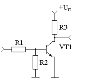Инверсия на транзисторе схема