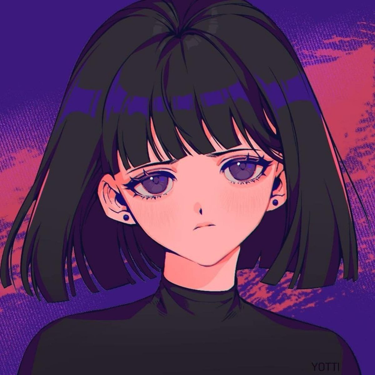 девушка с каре. тянка геншин. илья кувшинов девушка с каре. илья кувшинов арт хината. девушка с черным каре.