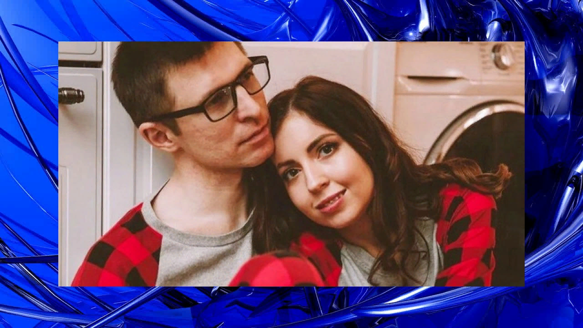 Екатерина с погибшем мужем.