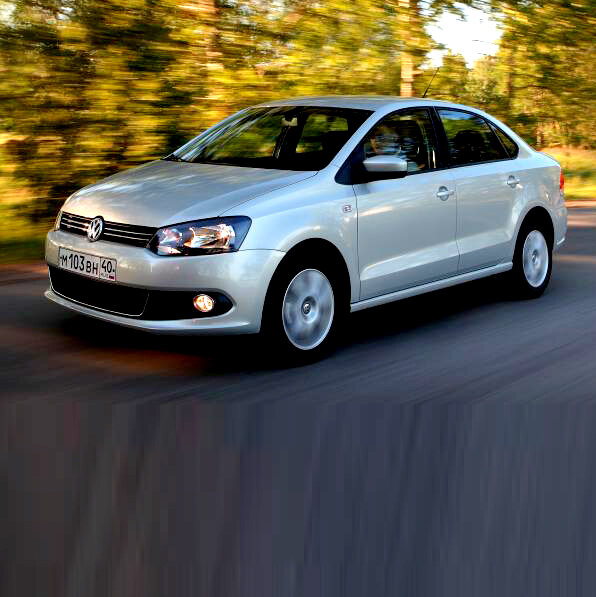Volkswagen Polo Sedan 2010. Изображение использовано из открытых источников.