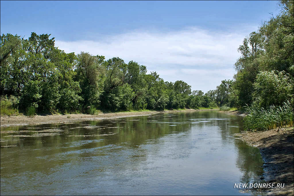 Сухой Донец недалеко от места впадения в Дон