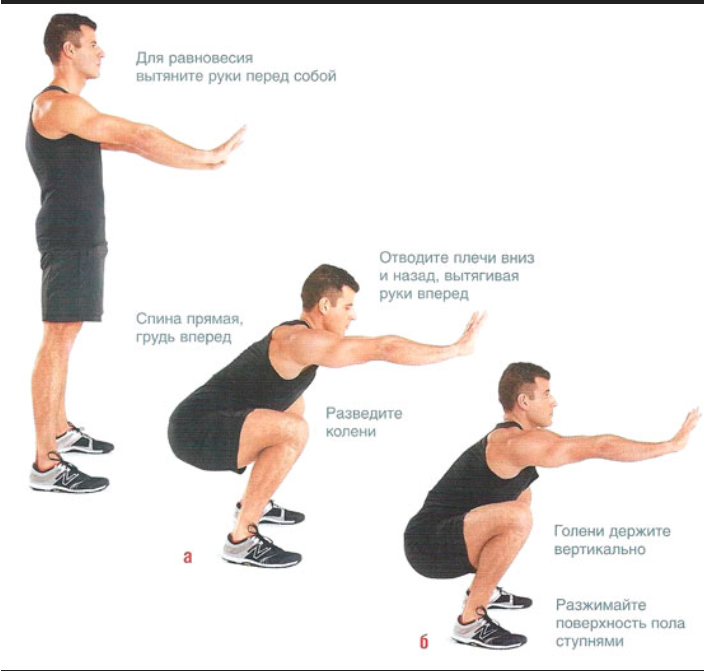 Глубже как правильно. Правильная техника приседаний для мужчин. Приседания схема выполнения. Схема правильного приседания. Как правильно приседать мужчинам.