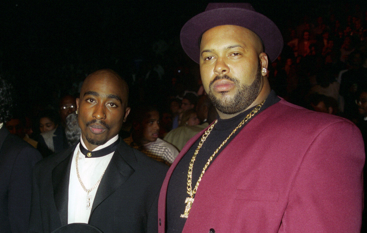 Suge Knight с  подписантом своего лейбла tupac