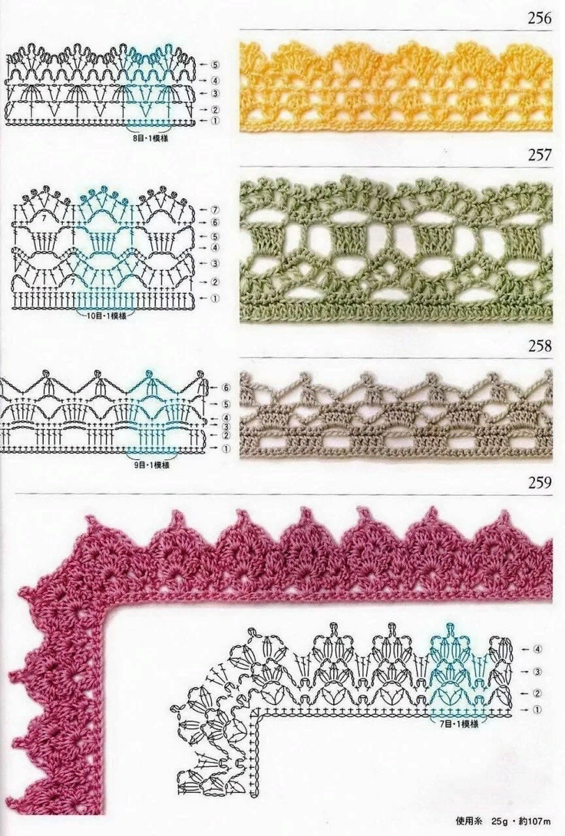 Схема обвязки изделия. Узоры для обвязывания края изделия крючком схемы. Ажурная обвязка края изделия крючком схемы. Вязание крючком ажурная кайма со схемами. Обвязка крючком края изделия схемы кардигана.