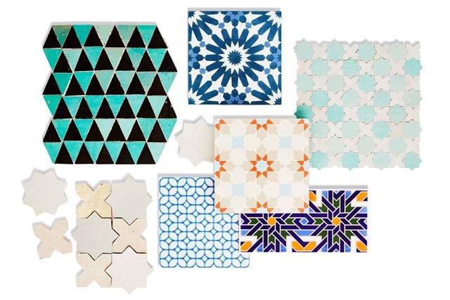 2020 Bauer Media PTY LTD:// На иллюстрации образцы богемной плитки