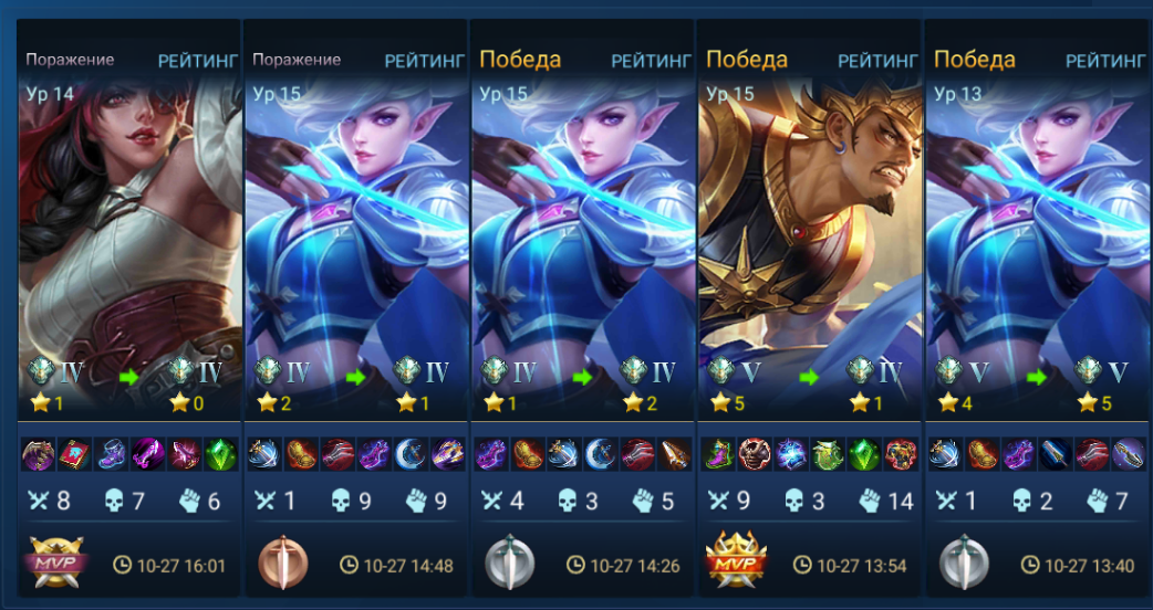 Мои 10 матчей за 27.10.20. Буду стараться не перегибать палку.