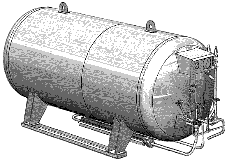 3. Принципиальная схема цистерны цтк- 1,6/0,25