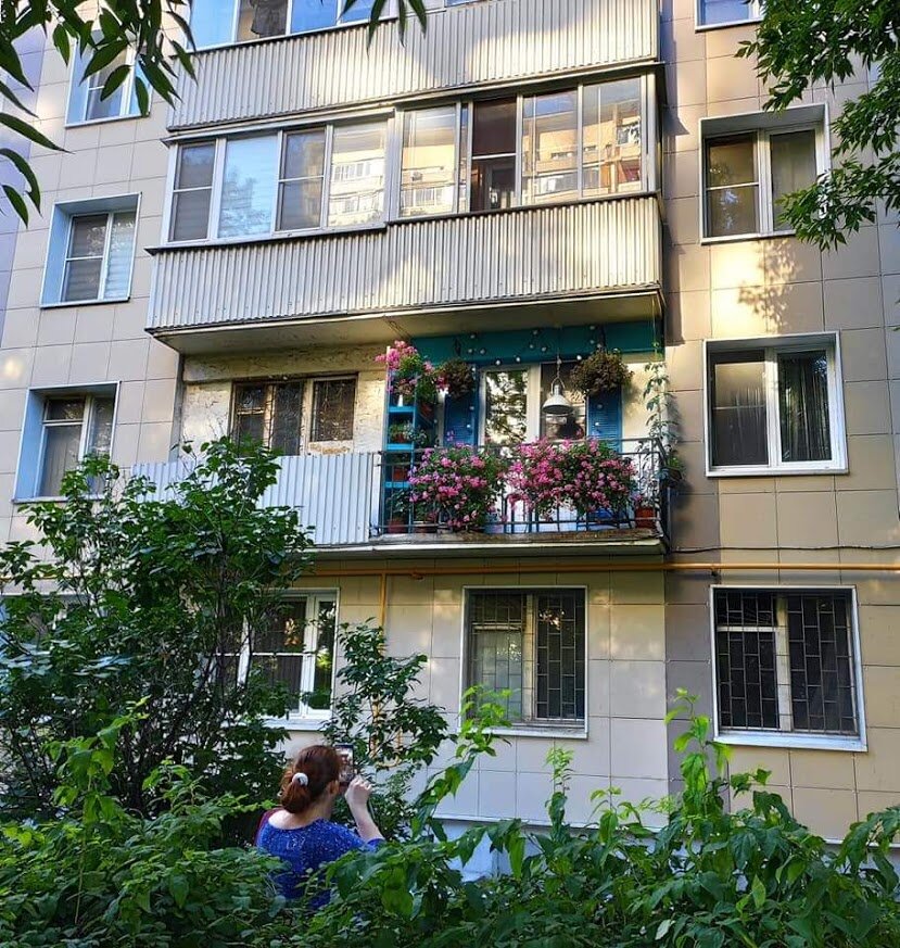 Вот так выглядел наш балкон в прошлом году. 