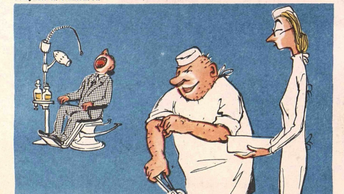 Над 60 лет назад, чем смеялись. Из журнала Крокодил 50х, большая подборка карикатур.