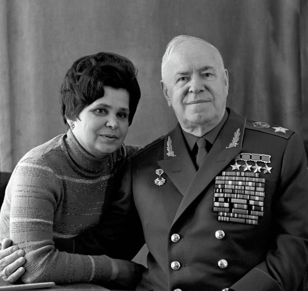 Георгий Жуков с женой Галиной
