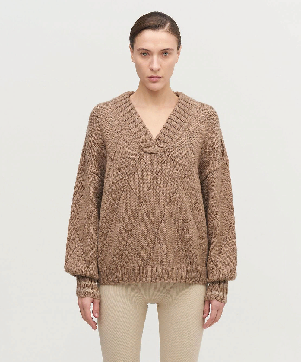 СВИТЕР С РОМБАМИ X MOMS Бренд USHATAVA. Цена 17 700 руб