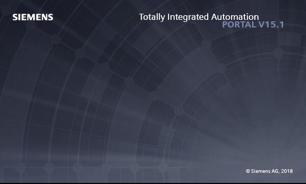 Окно загрузки Tia portal