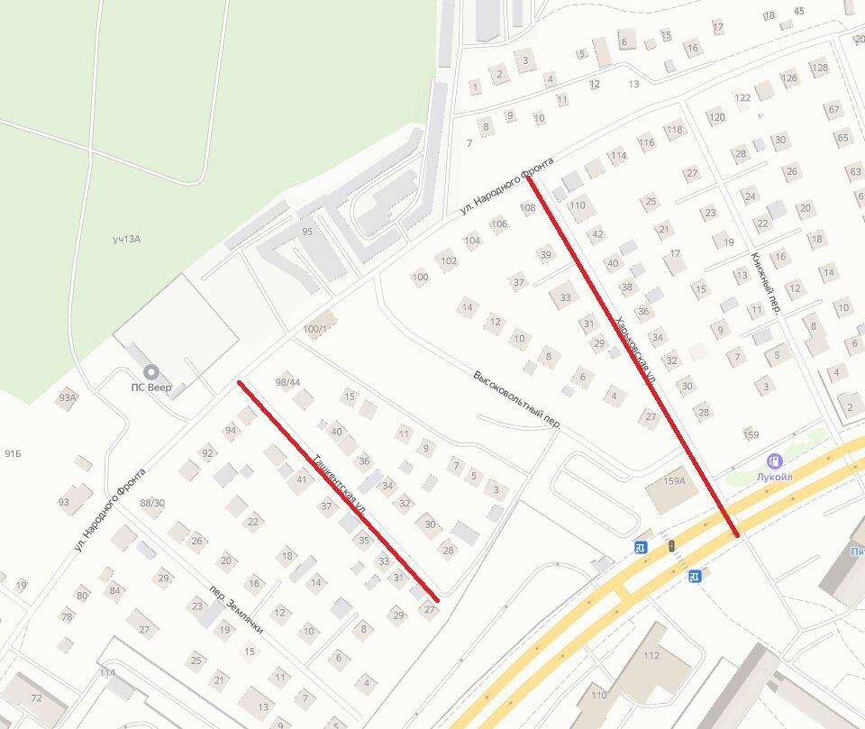 Ташкентская – Харьковская (Екатеринбург) © Яндекс