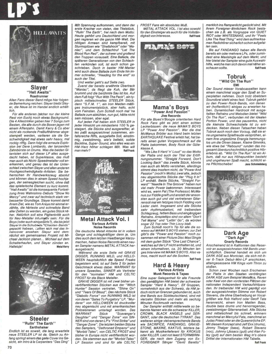 Страница журнала Metal Hammer