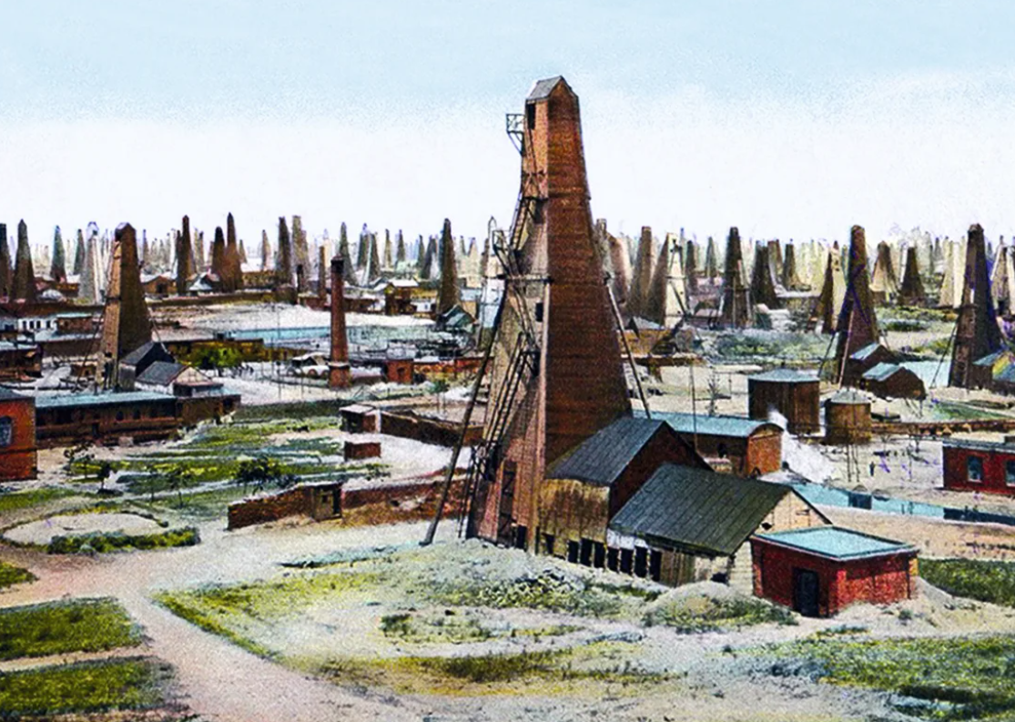 Нефтедобыча в Баку 19 век