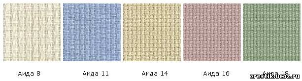 Пример канвы Aida по каунту 