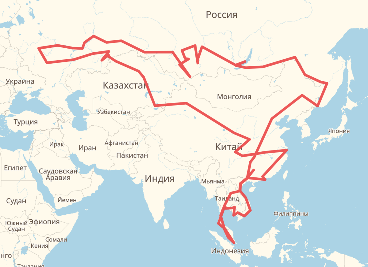 Казахстан монголия карта