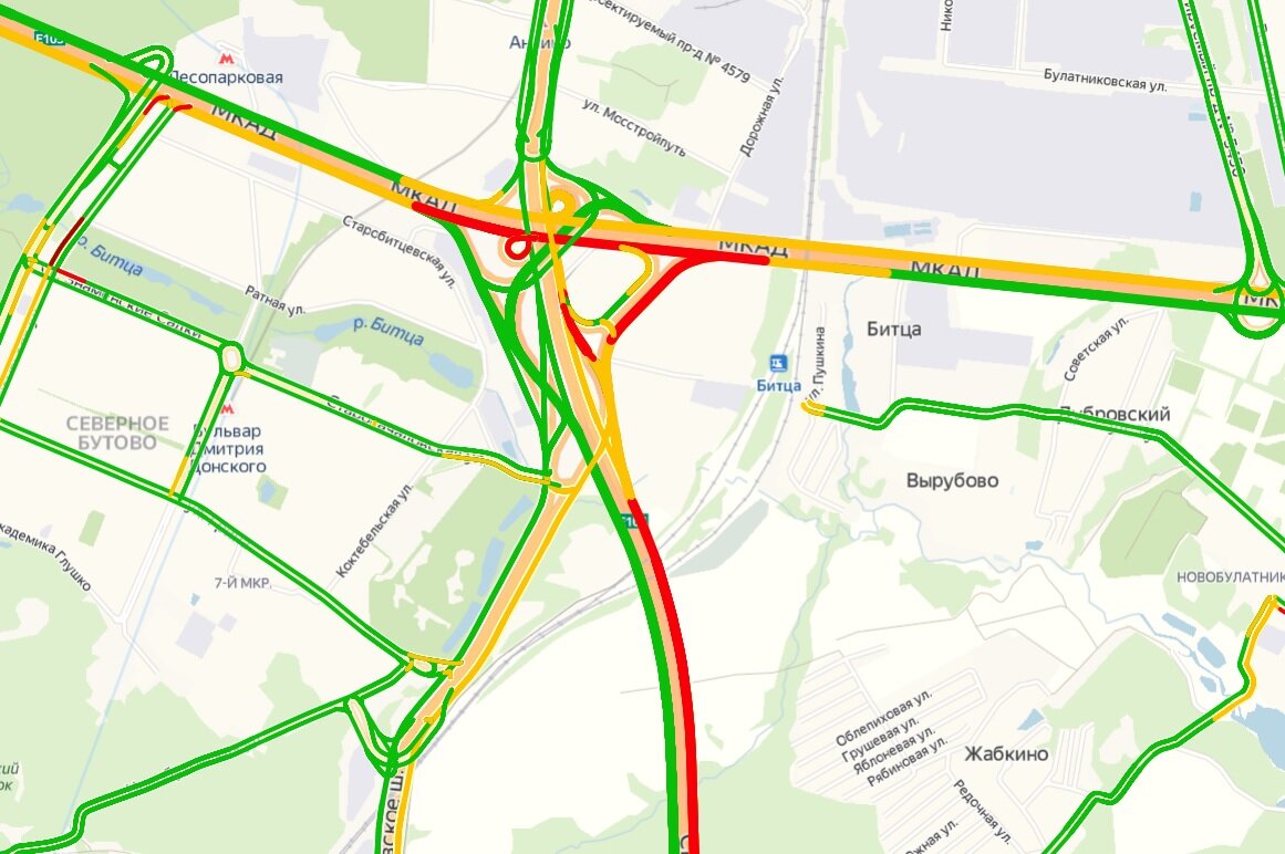 Карта мкад пробки сейчас онлайн карта смотреть