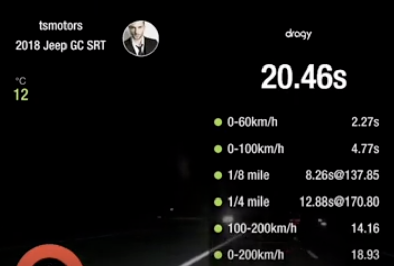 Первый замер SRT