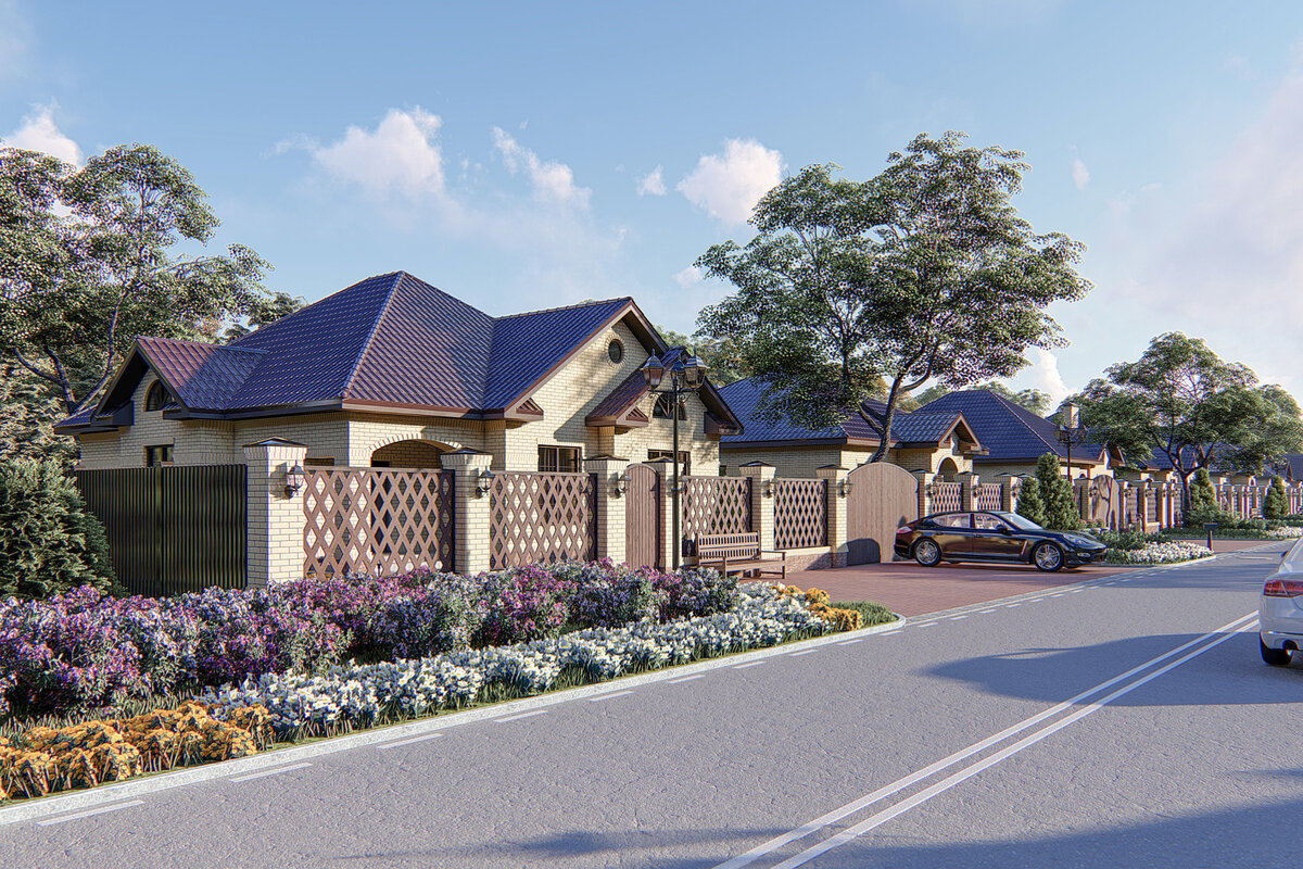 Как дом будет смотреться с улицы