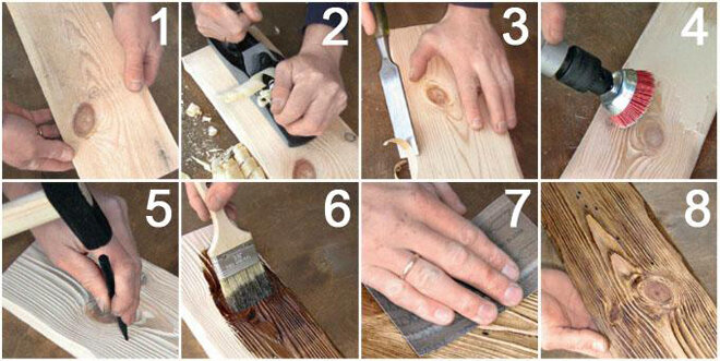 Патинирование древесины своими руками
