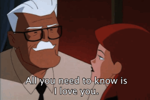 - Все вы.  
- Все, что вы должны знать, - я люблю вас.