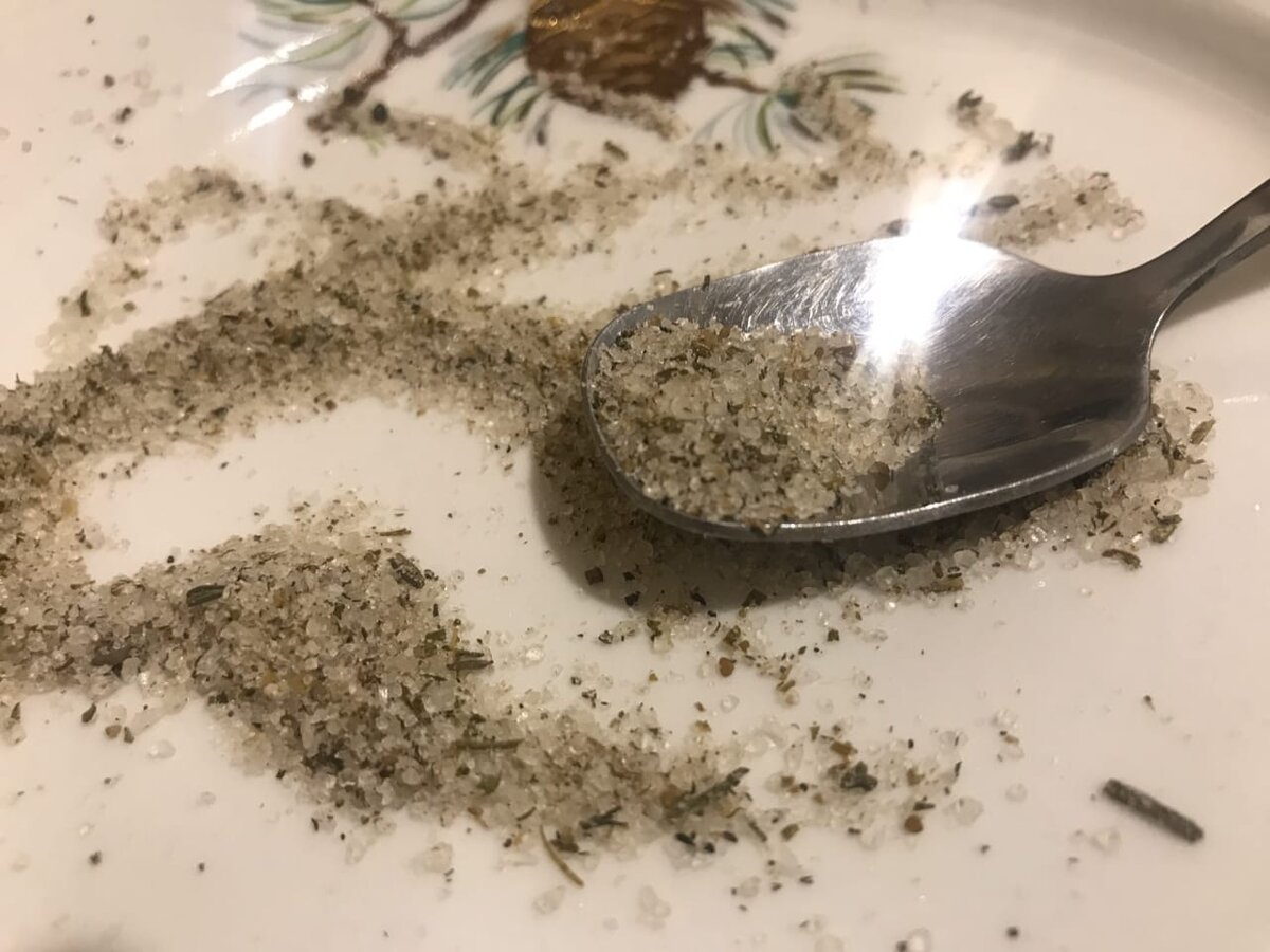 Можно увидеть, что специи составляют около 10% смеси