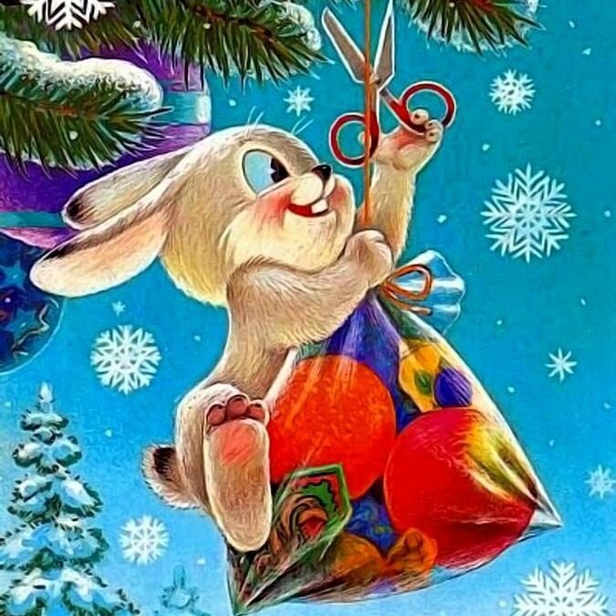 Гостинцы от зайчика всегда вкусные