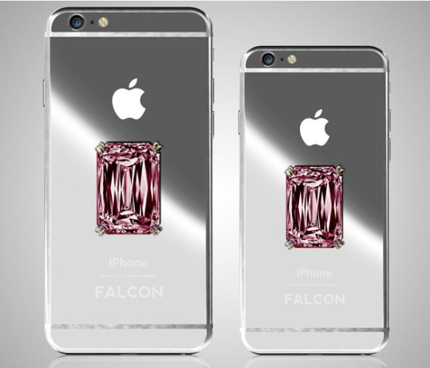 Falcon Supernova iPhone 6 с розовым бриллиантом