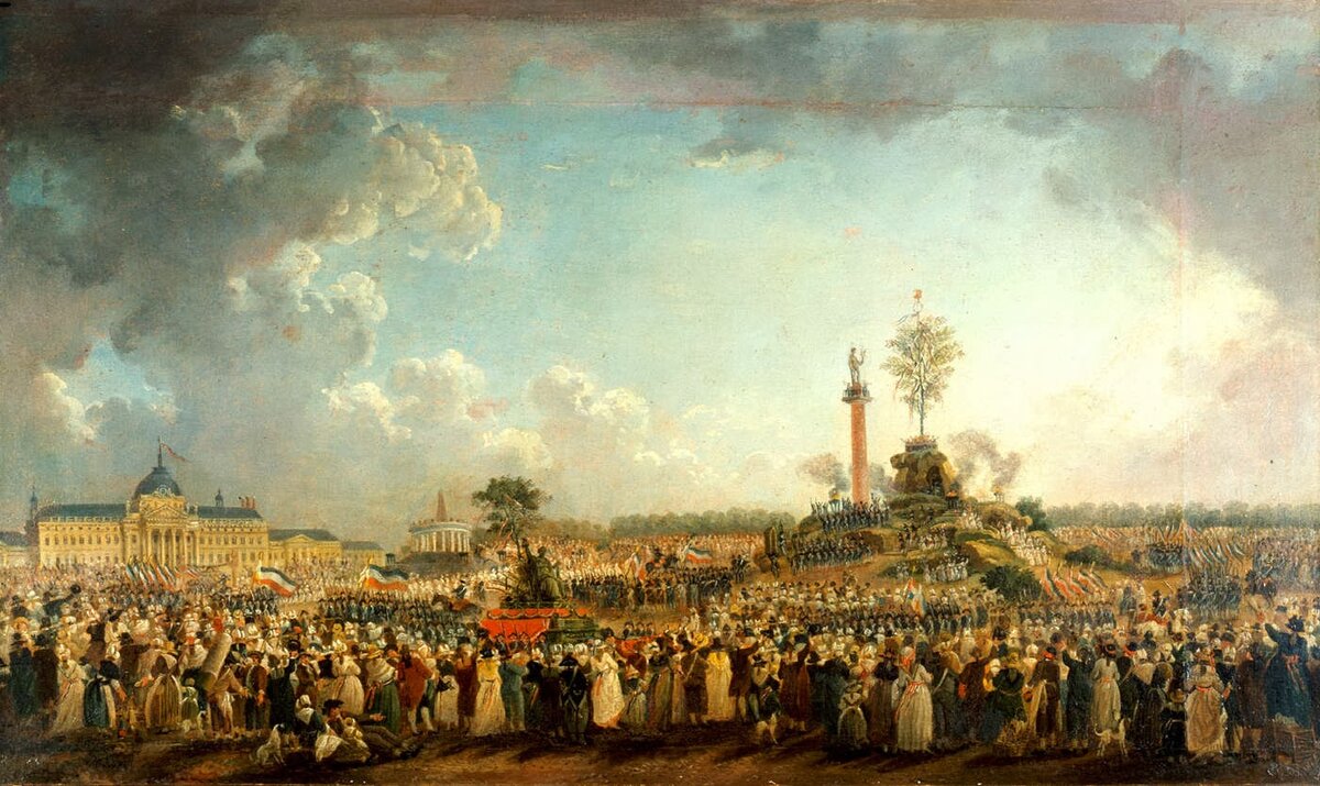 Праздник Верховного существа 8 июня 1794 г на Марсовом поле в Париже