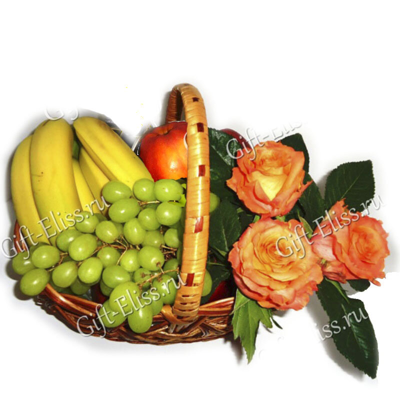 Подарочная фруктовая корзина "Солнышко"