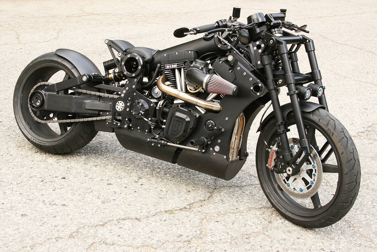 Самый необычный рейдерский мотоцикл, который видел.