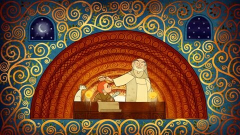 Монастырский скрипторий в мультфильме "Тайна Келлса"