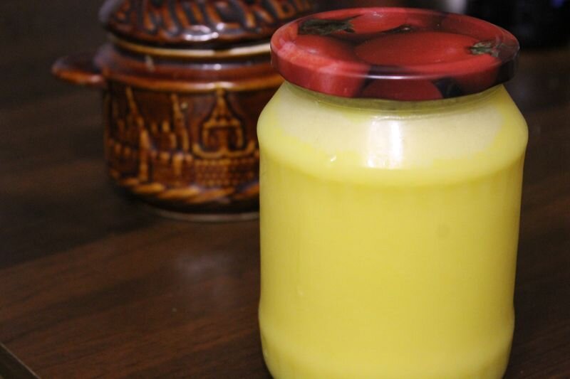 немаленькая баночка жира куриного