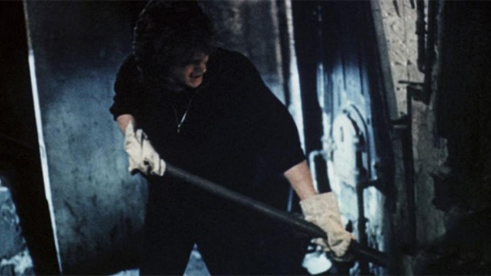 Кадр из фильма "Рок", 1987. Виктор Цой