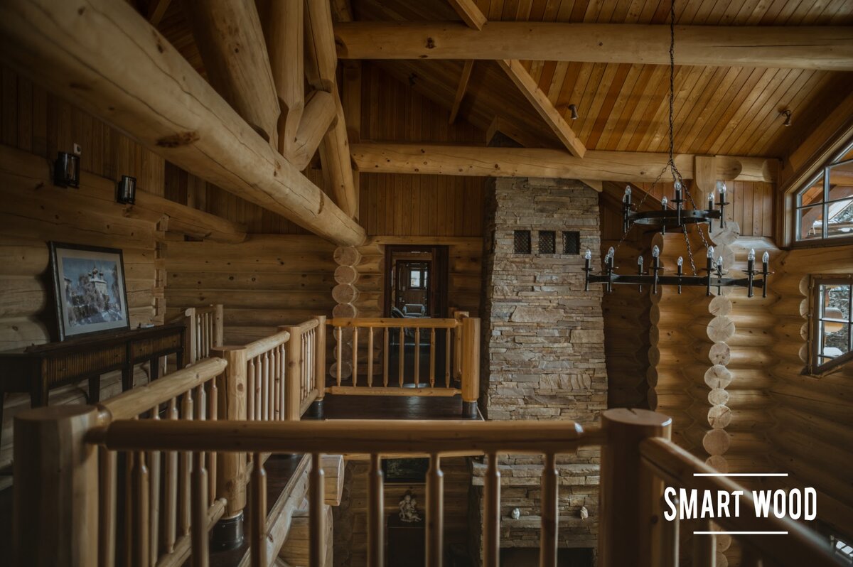 Интерьер деревянного дома 