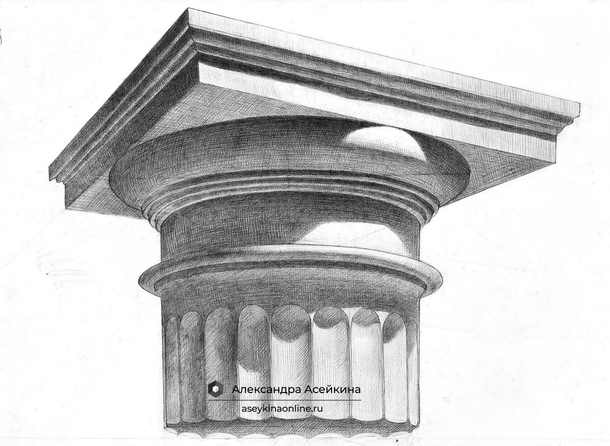 Дорическая Капитель натура