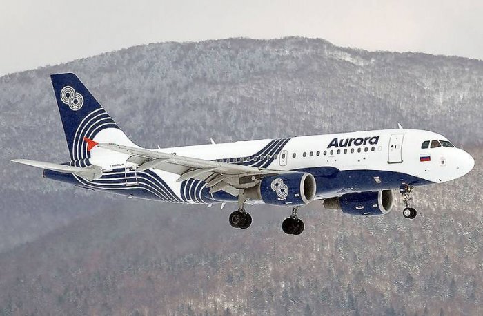 Самолет авиакомпании "Аврора"
