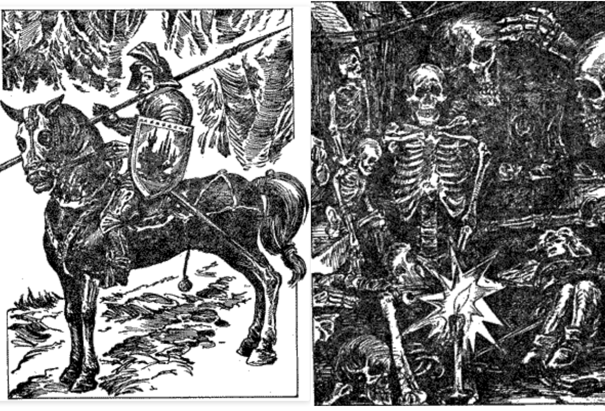 Иллюстрации к книге "Подземелья Черного замка" - первое издание 1991 год