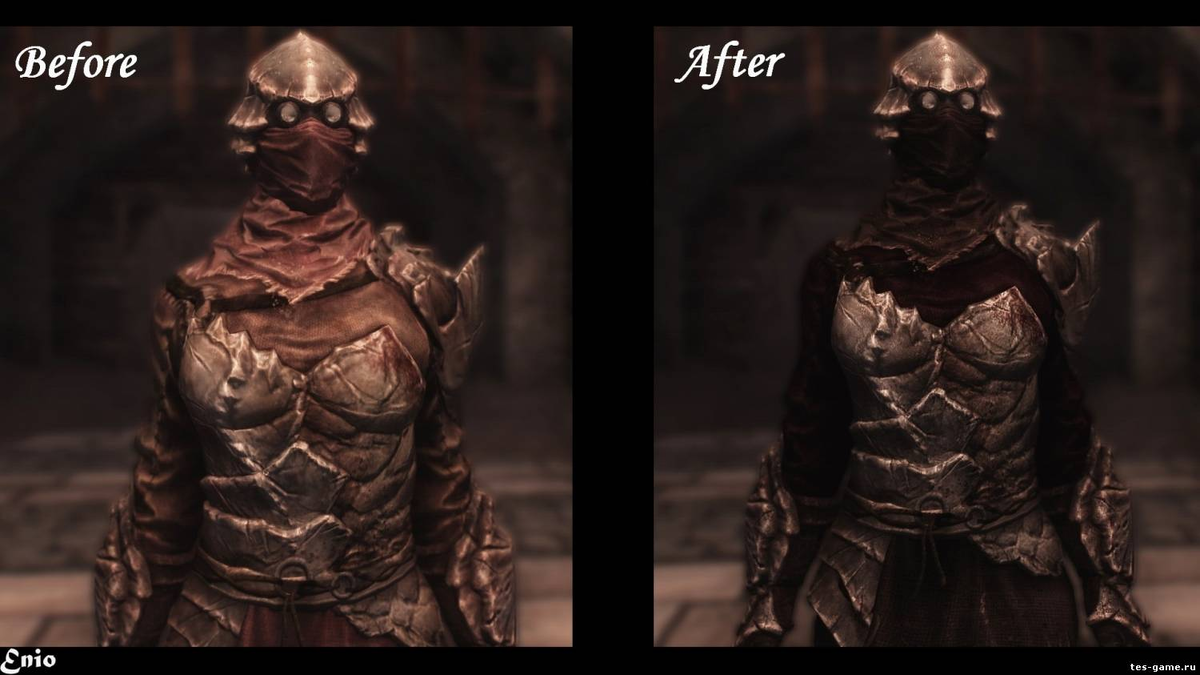 Пример ретестура на Хитиновой лёгкой броне .