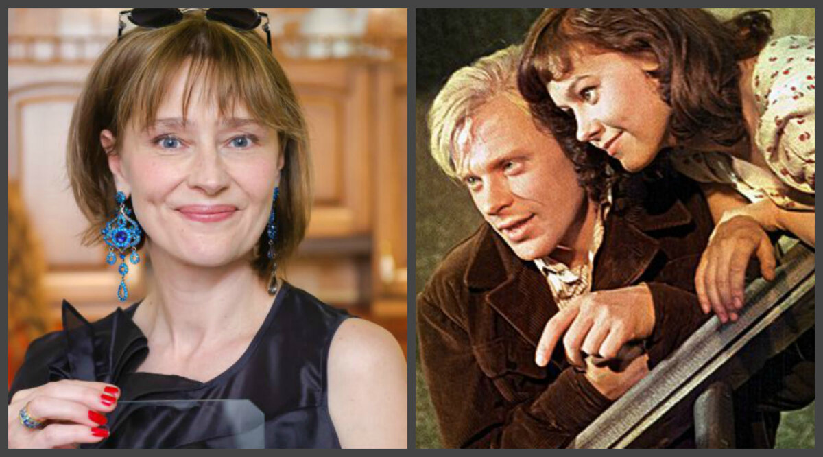 Елена Дробышева. Родители: Виталий Коняев и Нина Дробышева в кинофильме "Чистое небо" (1961), режиссер Григорий Чухрай, сценарист Даниил Храбровицкий, композитор Михаил Зив. Коллаж (фото для иллюстрации, источники: 2aktera.ru и kfcpromo.ru)