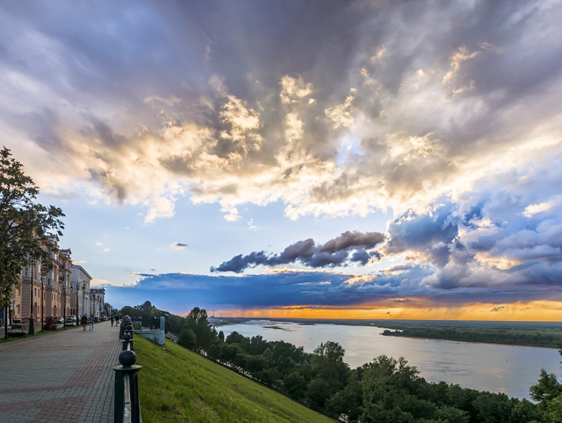 набережная в нижнем новгороде фото