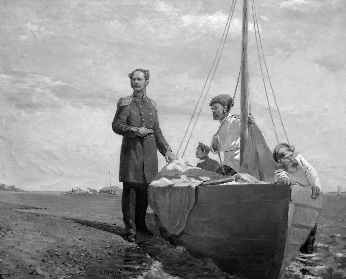 генерал Муравьев с казаками
