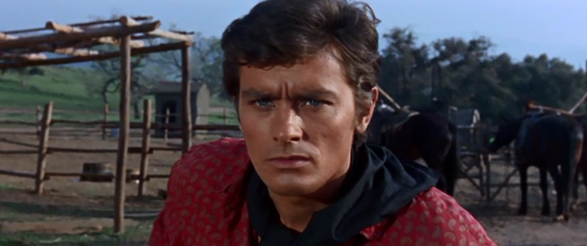 Ален Делон: кадр из фильма "Техас за рекой" (1966) / "КиноОхота"
