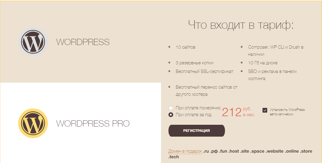 На изображении подробная информация о тарифе. Тариф старт. Для простых сайтов (рекомендую).