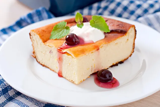 Творожник с манкой 